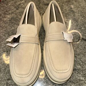 Salvatore Ferragamo Loafers Men Suede Beige/Stone